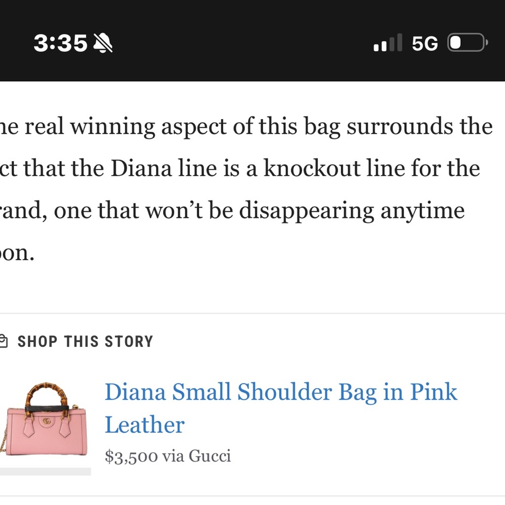 Gucci Pink Bamboo Handle Bag - Picture 5 of 12